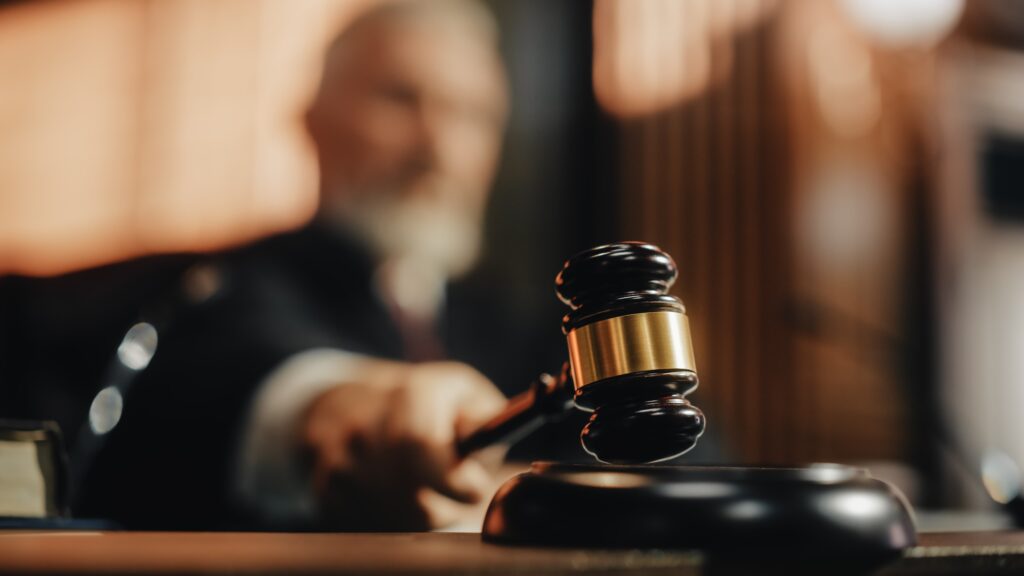 judge giving a ruling